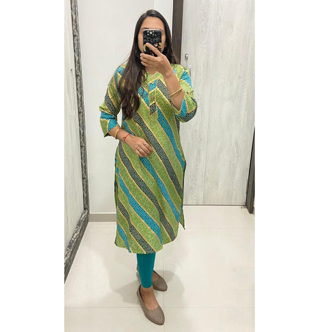 Rayon Selfie Kurti at Rs.399/Piece in surat offer by Global Enterprise
